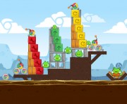Angry Birds Chrome Logo Location Level 4-4