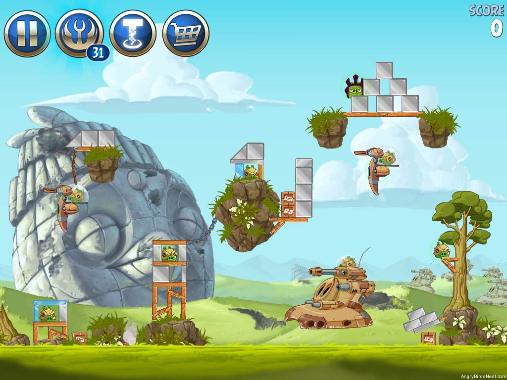 Angry Birds Star Wars 2 Battle of Naboo Level B3-18 Walkthrough ...