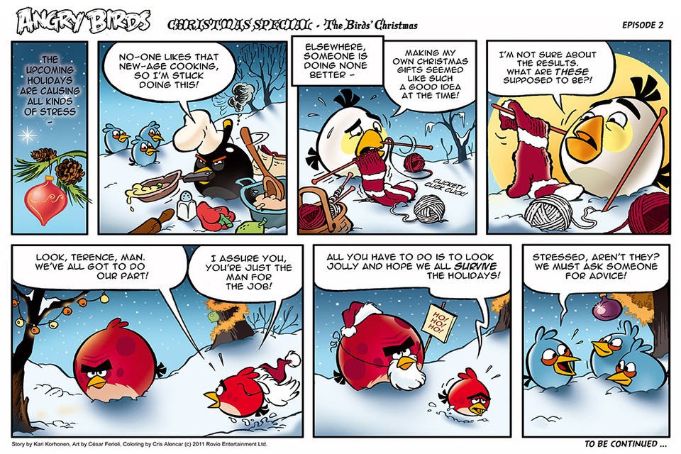 Angry Birds Seasons Christmas Comic Part 2