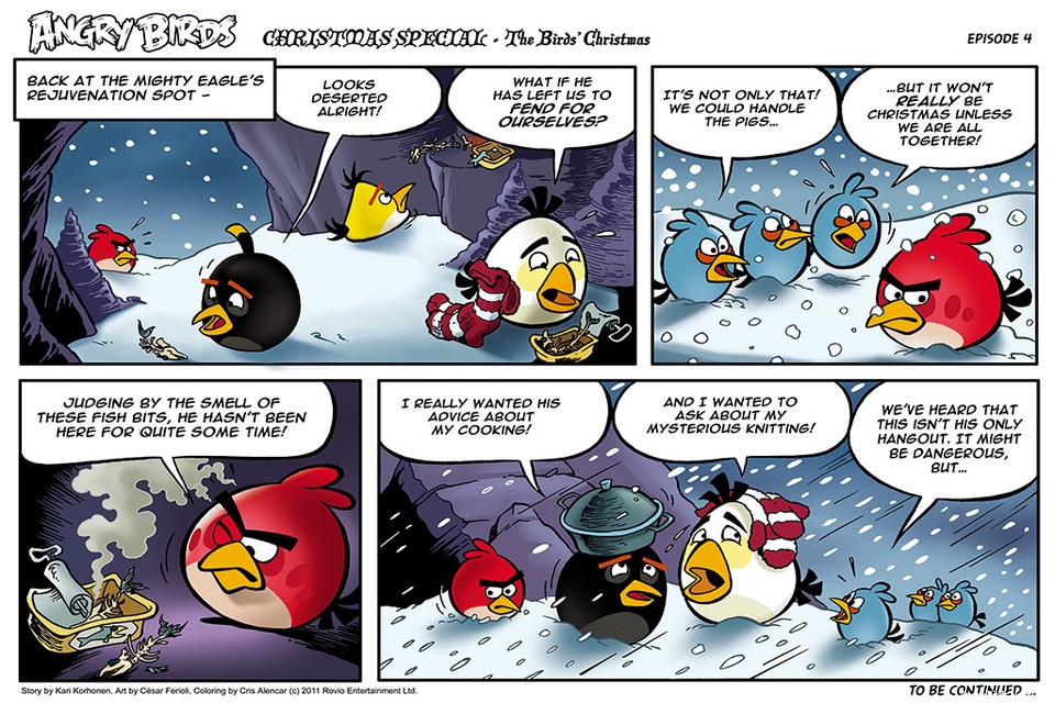 Angry Birds Seasons Christmas Comic Part 4