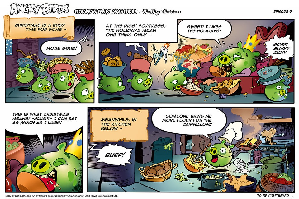 Angry Birds Seasons Christmas Comic Part 9