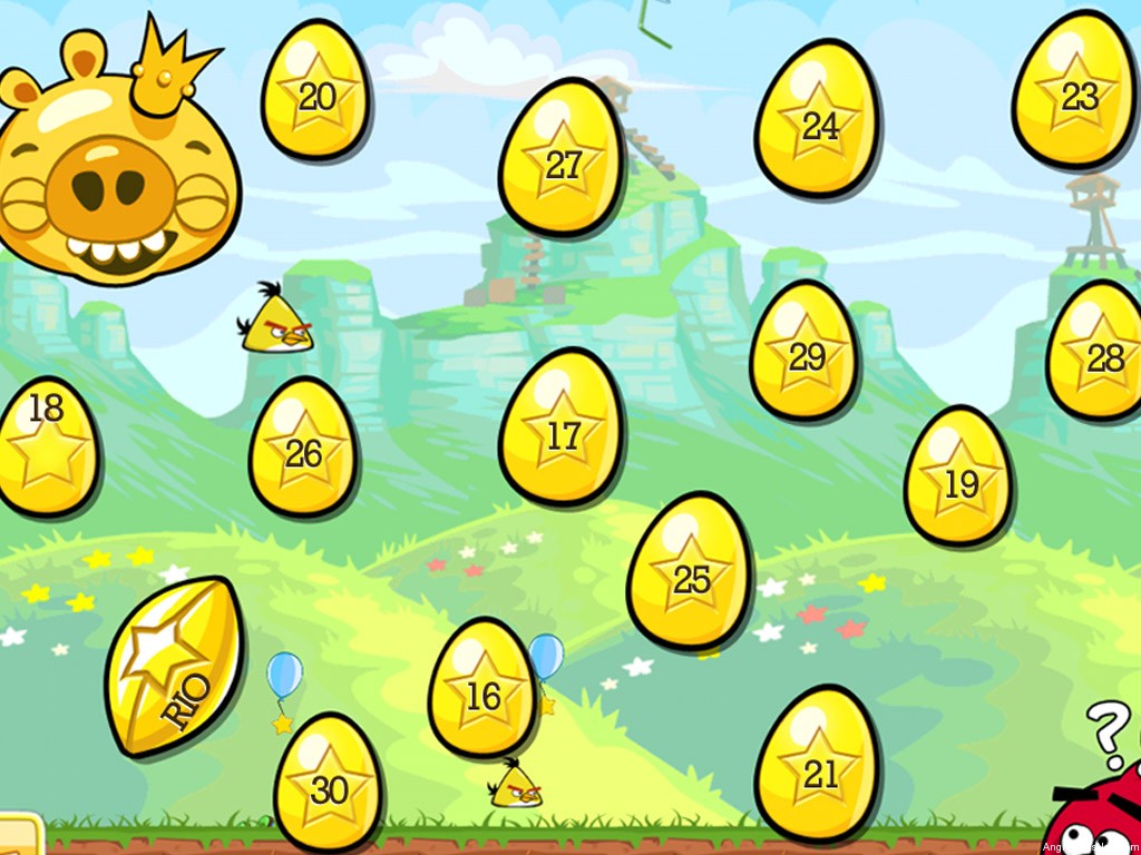 Angry Birds Golden Eggs Selection Screens with Numbers Page 2