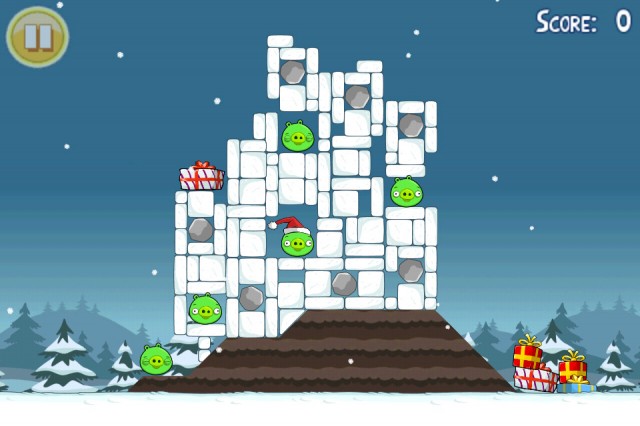 Angry Birds Seasons Christmas Level 10
