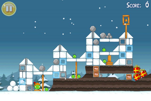 Angry Birds Seasons Christmas Level 12