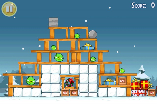 Angry Birds Seasons Christmas Level 13