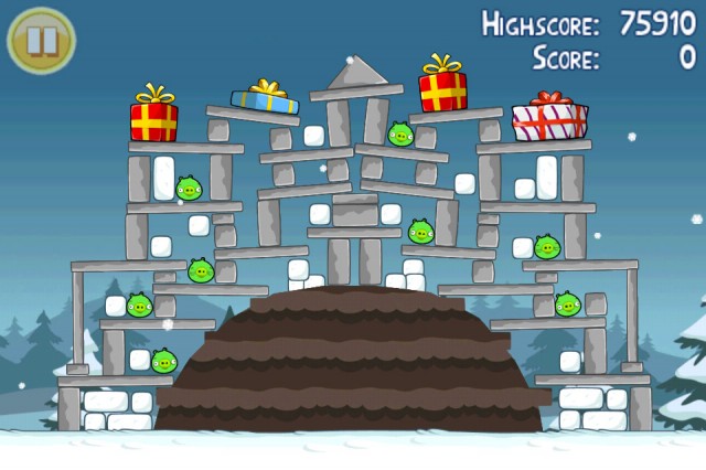 Angry Birds Seasons Christmas Level 14