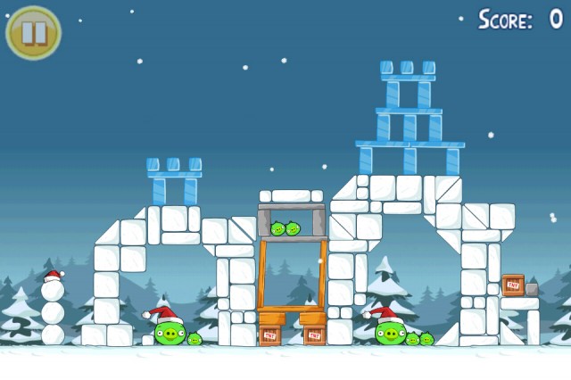 Angry Birds Seasons Christmas Level 15