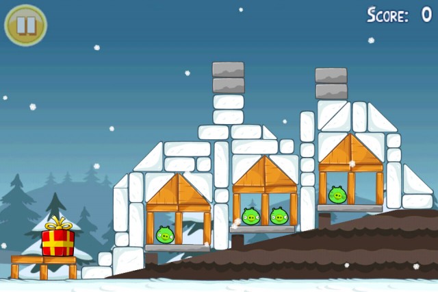 Angry Birds Seasons Christmas Level 19