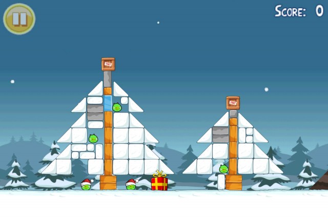 Angry Birds Seasons Christmas Level 20