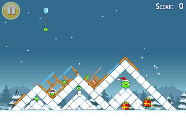 Angry Birds Seasons Christmas Level 21