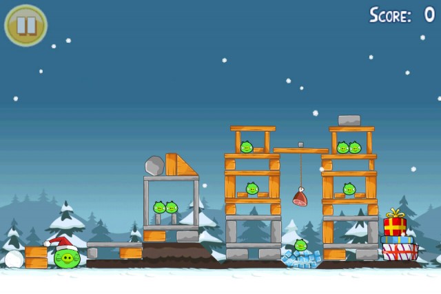 Angry Birds Seasons Christmas Level 22