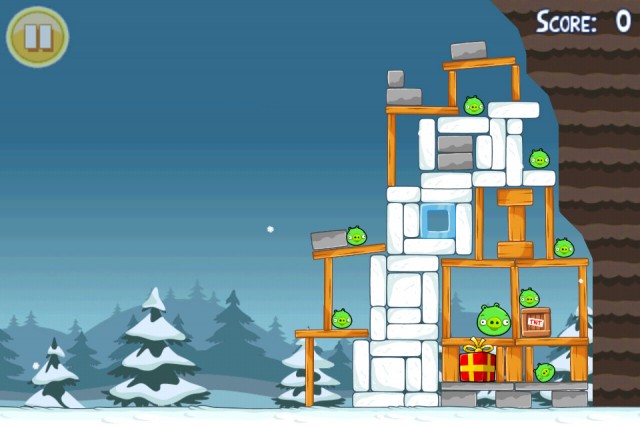 Angry Birds Seasons Christmas Level 8