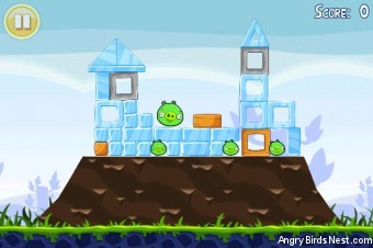Angry Birds Lite 3 Star Walkthrough Level 1-8 (iOS)