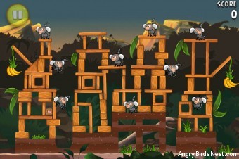 Angry Birds Rio Banana Walkthrough Level 23 (4-8)