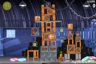 Angry Birds Rio Smugglers’ Den Walkthrough Level 16 (2-1)