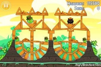 Angry Birds Seasons Walkthrough Go Green Get Lucky Level 13