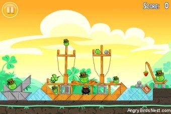 Angry Birds Seasons Walkthrough Go Green Get Lucky Level 5
