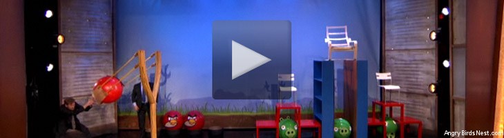 Conan Plays Life Sized Angry Birds