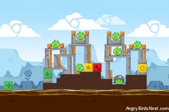 Angry Birds Chrome Dimension Level #2 Walkthrough
