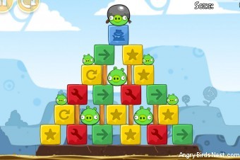 Angry Birds Chrome Dimension Level #6 Walkthrough