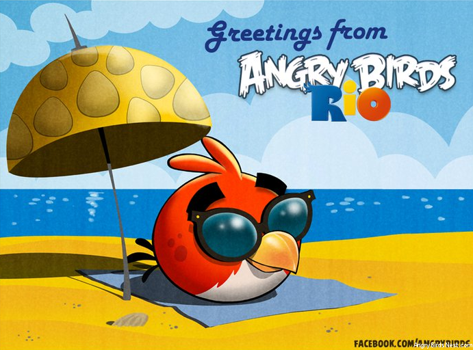 Greetings from Angry Birds Rio