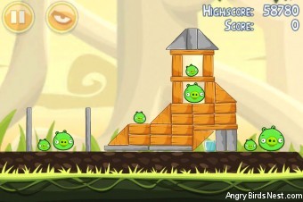 Angry Birds Danger Above 3 Star Walkthrough Level 6-1