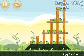Angry Birds Poached Eggs 3 Star Walkthrough Level 2-3