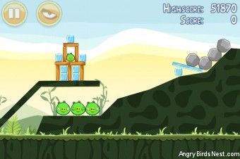 Angry Birds Poached Eggs 3 Star Walkthrough Level 2-4