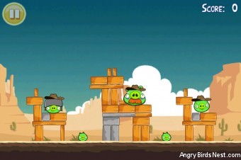 Angry Birds Free 3 Star Walkthrough Level 12-2