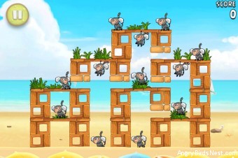 Angry Birds Rio Free Golden Beachball Walkthrough Level #5