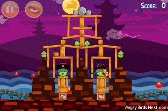 Angry Birds Seasons Mooncake Festival Level 3-2 Walkthrough