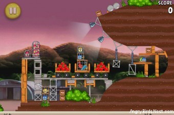 Angry Birds Rio Apple #14 Walkthrough Level 29 (10-14)