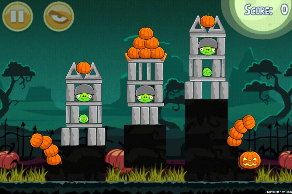 Angry Birds Seasons Ham’o’ween Level 1-3 Walkthrough | AngryBirdsNest