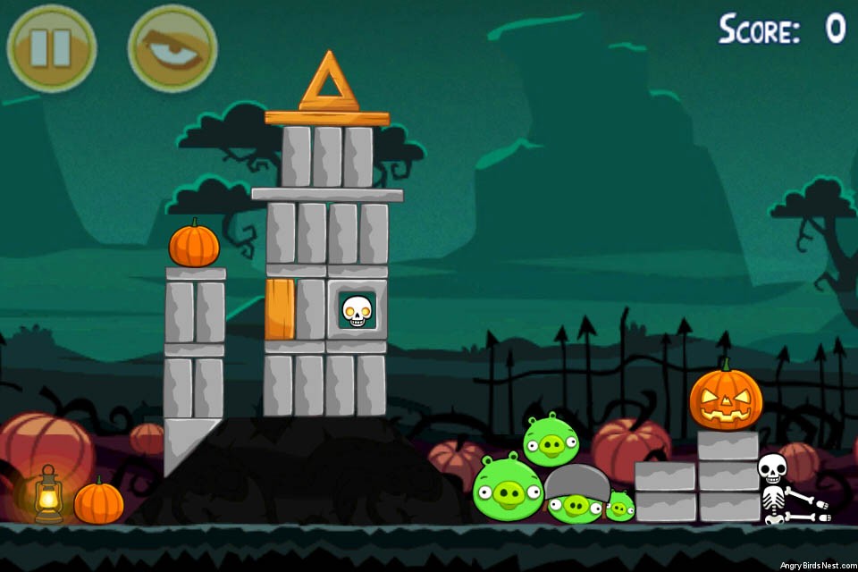 Angry Birds Seasons Ham’o’ween Level 1-5 Walkthrough | AngryBirdsNest