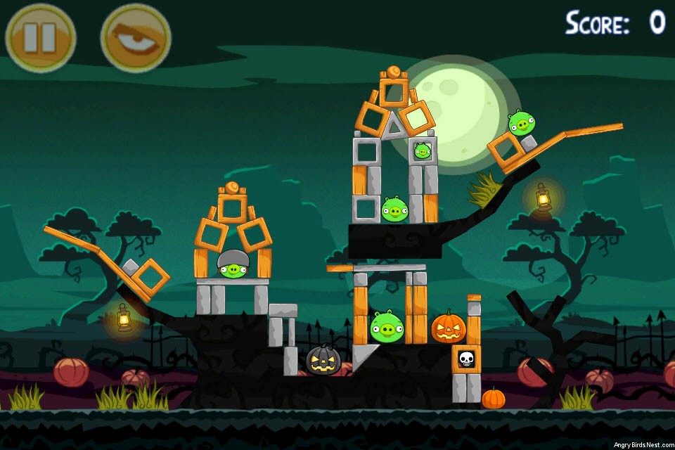 Angry Birds Seasons Ham’o’ween Level 2-1 Walkthrough | AngryBirdsNest