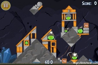 Angry Birds Free 3 Star Walkthrough Level 15-2