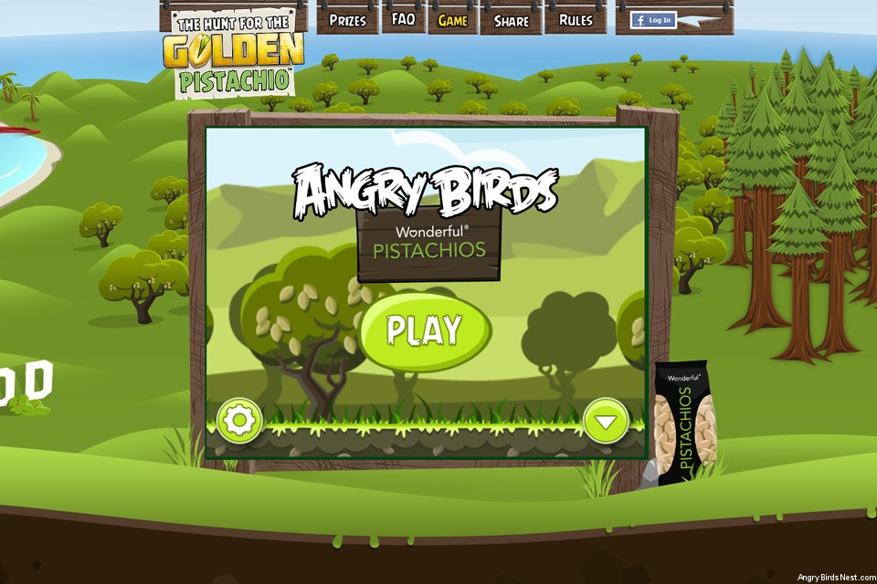 Angry Birds Pistachios Main Screen
