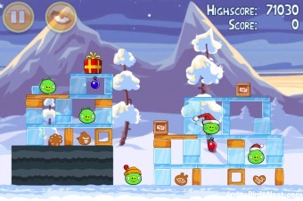 Angry Birds Seasons Wreck the Halls Level 1-4 Walkthrough