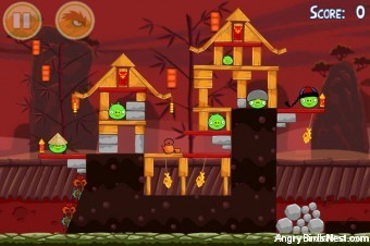 Angry Birds Seasons Year of the Dragon Level 1-3 Walkthrough