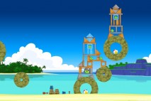 Angry Birds Facebook Surf and Turf Level 15 Walkthrough