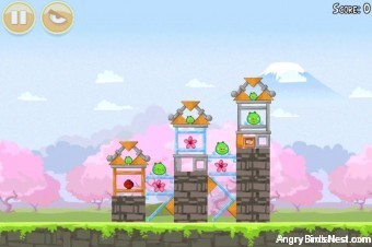 Angry Birds Seasons Cherry Blossom Level 1-6 Walkthrough