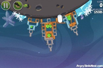Angry Birds Space Cold Cuts Level 2-18 Walkthrough
