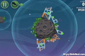 Angry Birds Space Cold Cuts Level 2-25 Walkthrough