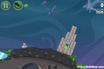 Angry Birds Space Cold Cuts Level 2-4 Walkthrough
