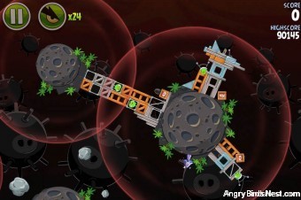 Angry Birds Space Danger Zone Level 1 Walkthrough