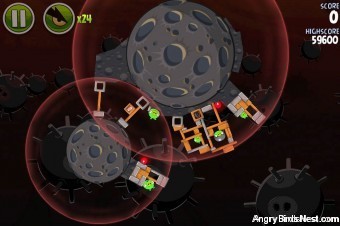 Angry Birds Space Danger Zone Level 16 Walkthrough