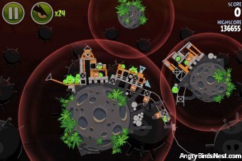 Angry Birds Space Danger Zone Level 27 Walkthrough