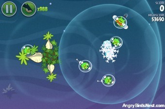 Angry Birds Space Fry Me to the Moon Level 3-5 Walkthrough