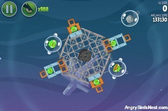 Angry Birds Space Fry Me to the Moon Level 3-7 Walkthrough