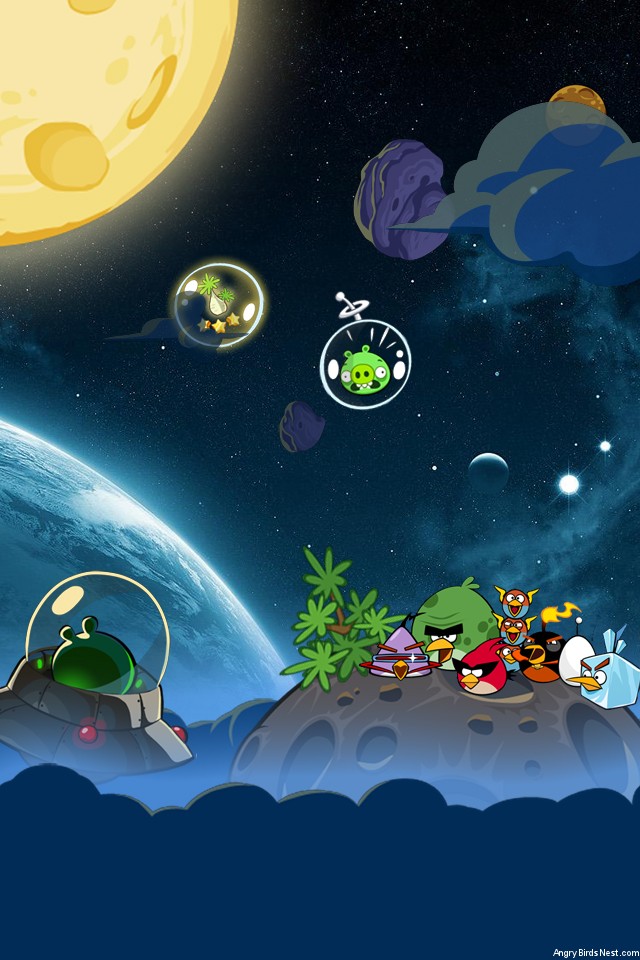 Angry Birds Space Wallpaper Iphone Sal Angrybirdsnest